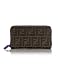 Fendi Wallets | Fendi Men's Wallets - Fendi Brown Zucca Coated Canvas Zip Around Wallet