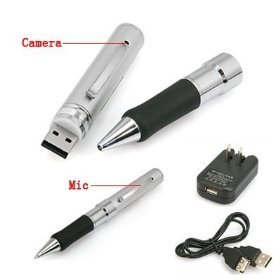 4GB USB2.0 SPY Pen Video and Voice Camcorder Recording with 300K Pixel Drive Cam Camera Pin-hole Camera DVR (up to 20 hours Video recording)