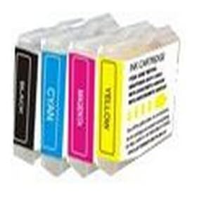 Brother LC970 - LC1000 - Multipack C/Y/M/BK - Set of 4 Brother Compatible Ink Cartridges for Brother DCP-130C DCP-135C DCP-150C DCP-153C DCP-157C DCP-330C DCP-350C DCP-540CN DCP-560CN DCP-750CW DCP-770CW MFC-235C MFC-260C MFC-5860CN MFC660CN MFC-240C MFC-665CW MFC-680CN MFC-845CW MFC-885CW MFC-3360C MFC-440CN MFC-465CN MFC-5460CN FAX 1360 FAX 1460 FAX 1560 Printer Inks  - (Contains: LC 1000BK / LC 970BK - LC 1000C / LC 970C - LC 1000Y / LC 970Y - LC 1000M / LC 970M)