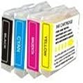 Brother LC970 - LC1000 - Multipack C/Y/M/BK - Set of 4 Brother Compatible Ink Cartridges for Brother DCP-130C DCP-135C DCP-150C DCP-153C DCP-157C DCP-330C DCP-350C DCP-540CN DCP-560CN DCP-750CW DCP-770CW MFC-235C MFC-260C MFC-5860CN MFC660CN MFC-240C MFC-665CW MFC-680CN MFC-845CW MFC-885CW MFC-3360C MFC-440CN MFC-465CN MFC-5460CN FAX 1360 FAX 1460 FAX 1560 Printer Inks  - (Contains: LC 1000BK / LC 970BK - LC 1000C / LC 970C - LC 1000Y / LC 970Y - LC 1000M / LC 970M)