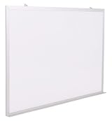 Magnetic Dry Erase Marker Board 4' x 5' / White Enamel coated steel Whiteboard surface with Satin Finished, Anodized Aluminum Frame and Tray 48