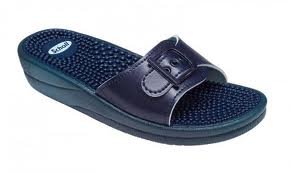 Scholl New Massage Fitness Sandal Navy Blue Size 6