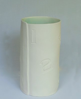 Best Cheap Grehom Handmade Pottery - Porcelain Vase: Numbers; Exclusive Wedding Gift; Designed and Handmade in UK by Penny Spooner; Beautiful Gift