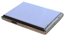 Chrome Double Cigarette Case Personalised Gift