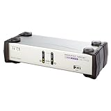 ATEN 2-Port Dual-View KVMP Switch with Audio Support and Cables CS1742 (Silver)