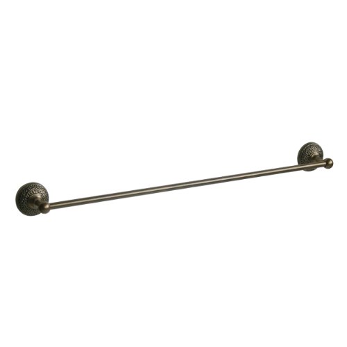 Elite Home Fashions Hammer 24-Inch Towel Bar, Antique Brass