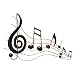 Benzara 64292 26 in. Metal Wall Music Notes