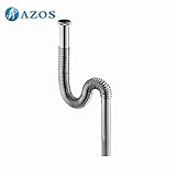 AZOS 排水口水切りカゴ 洗面用排水備品 排水用皿 浴室排水口カバー 排水口・パイプブラシ 排水口カバー 排水トラップ シンク排水栓 シンク排水用備品 排水管 真鍮製 銀色 32MM口径 PJXSQ