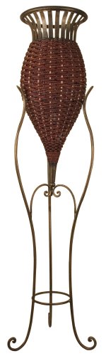 AR Home D?cor Wicker Weave Vase Floor Stand