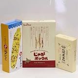 カルビー　ポテトファーム　じゃがポックル　１個＆ヨシミ　札幌おかきＯｈ！焼とうきび　１個　＆きのとや　札幌農学校　１個