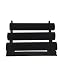 Black Velvet 3 Bar Bracelet / Watch Jewelry Display