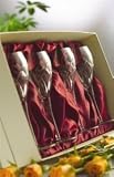 SET OF FOUR MYSTIQUE 24% CRYSTAL WINE GLASSES