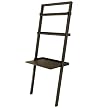Leaning Desk with 2-Shelves - Black
