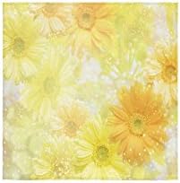 Daisy Design Custom Beach Hotel Travel Washcloth Hand Towel Warmer Soft and Comfortable 80% Polyester 20% Cotton, (13" x 13")