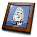 Sail Boat - 8x8 Framed Tile