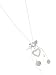 GUESS Charm Alarm Heart Y Necklace, SILVER