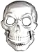 Mens SILVER MOVING JAWBONE PIRATE SKULL Punk Rock Metal Belt Buckle
