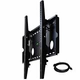 VideoSecu Black Tilting Wall Mount Bracket for Sharp LC-46D82U LC-46LE700UN LCD 46 inch HDTV TV with Free 7 FT HDMI Cable