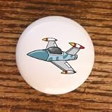 AIRPLANES #13811 BLUE CAMO ARMY JET... by Farm Fresh Knobs & Pulls
