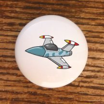AIRPLANES #13811 BLUE CAMO ARMY JET DRAWER PULLS KNOBS