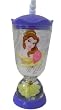 Disney Princess Belle sipping cup bottle with flex straw