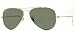 Ray Ban RB3025 Large Aviator Sunglasses - W3234 Arista Gold (G-15XLT Lens) - 55mm