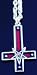 Dimmu Borgir Music Cross RED Pendant Necklace