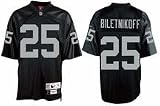 Fred Biletnikoff 1971 Oakland Raiders #25 Gridiron Classics Premier Throwback Reebok NFL Football Jersey (Black)