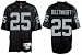 Fred Biletnikoff 1971 Oakland Raiders #25 Gridiron Classics Premier Throwback Reebok NFL Football Jersey (Black)