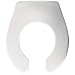 Toddler/Baby Commercial Plastic Open Front Toilet Seat with Check Hinges, STA-TITE and DuraGuard