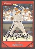 Melky Cabrera, New York Yankees, 2007 Bowman Autographed Card