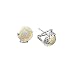 14K Yellow Gold and Sterling Silver 0.15 ct. Diamond Earrings