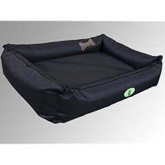 TOP ANGEBOT Hundebett "Max" Gr.XL - 110x90 cm Schwarz mit sehr robustem Codura Stoff. Versandkostenfrei !!!
