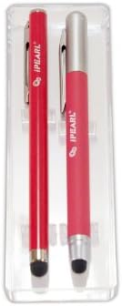iPearl High-Quality Retail Dual-pack Capacitive Stylus for All Devices with Touch Screen (like iPod Touch, iPad, iPad Mini, iPhone, Kindle Fire, Nook Color Tablet, cellphones) (Red)
