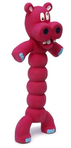 More image Charming Pet Products Zonkers Hippo Large Latex Dog Toy