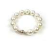 Single Strand 7-7.5 Inch 14MM White Shell Pearl Bracelet