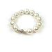 AugustinaJewelry Single Strand 7-7.5 Inch 14MM White Shell Pearl Bracelet