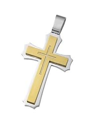 Joyas Alternativas™ Stainless Steel & CZ Cross Pendant