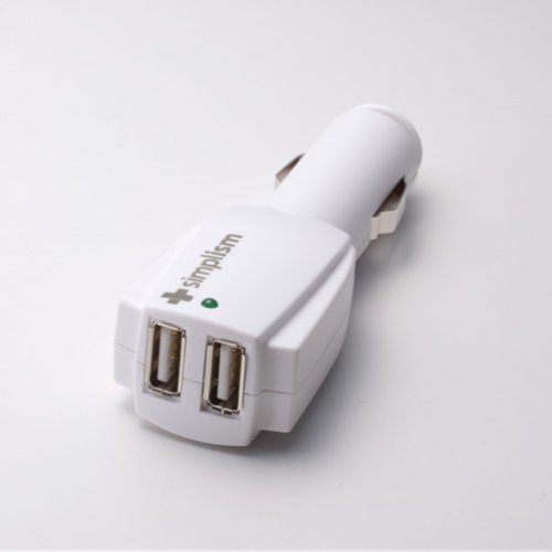 Cover image : Simplism Dual USB Car Charger White[2ポートUSBシガーソケット充電器 ホワイト] TR-DUCC-WT