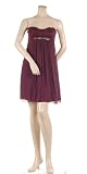BCBG PINOT SILK RUCHED JEWEL TUBE MINI DRESS NEW 6