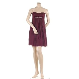 BCBG PINOT SILK RUCHED JEWEL TUBE MINI DRESS NEW 6