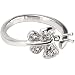 Sterling Silver 925 Cubic Zirconia Paved Butterfly Adjustable Toe Ring