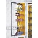 Kitchen and Pantry Organizer Baskets - 10" wide (Chrome) (18.9"l x 5.9"w x 47.87"h)