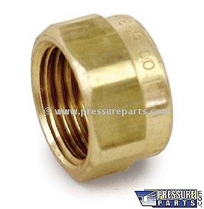 Fitting, Tee Jet Hex Ret. Cap (Brass)