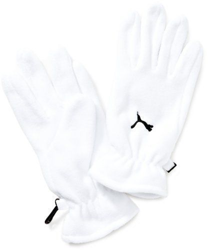 PUMA Handschuhe Fundamentals Fleece, white-black, XS, 040736 02