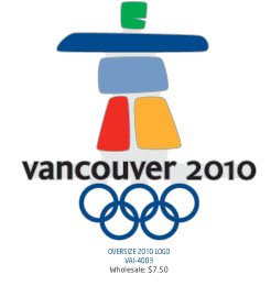 Vancouver 2010 Olympics Oversize 2010 Logo