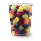 PK32T-C - Pro-Kal Microwaveable Clear Plastic Deli Container - 32 oz. Squat