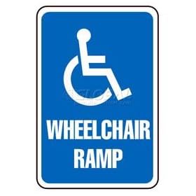 Aluminum Sign - Wheelchair Ramp - .063mm Thick