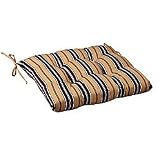Universal Replacement Patio Chair Cushion (20-1/2" x 20" x 3") - Khaki/Black Stripe - Improvements