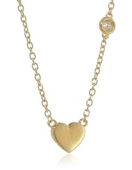 Shy by Sydney Evan Heart Diamond Bezel Necklace, 16.25"